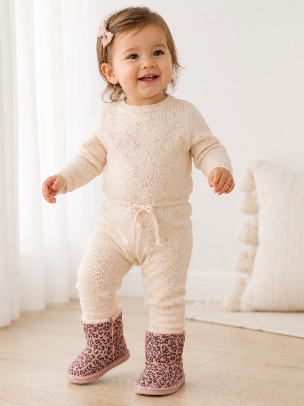 UGG Cassie Leopard (Infant) Baby Pink Leopard